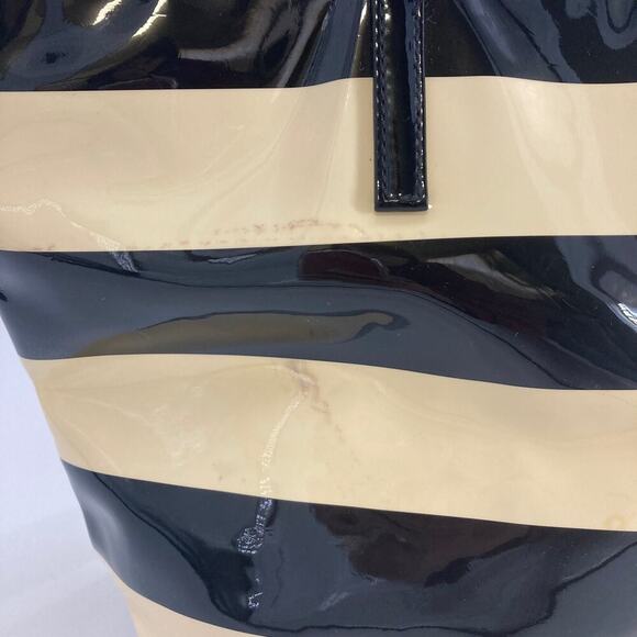 Kate Spade black and cream striped large tote (ASIS) - Picture 2 of 16